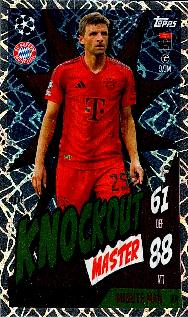 Match Attax Extra 2025 Thomas Müller Knockout Master nº301