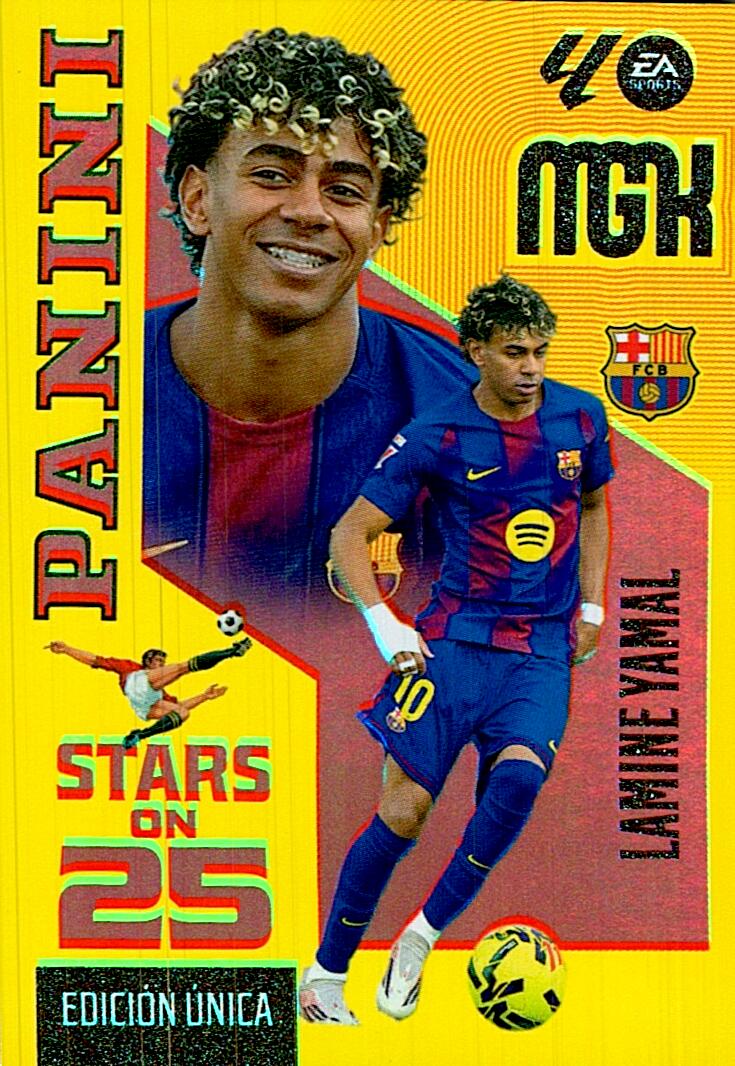MEGACRACKS 2026/2027 STARS ON 25 LAMINE YAMAL FC BARCELONA Nº449