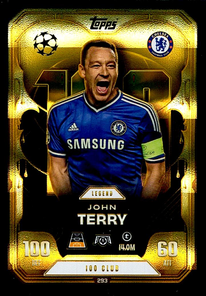 TOPPS MATCH ATTAX EXTRA 2025/26 JOHN TERRY 100 CLUB Nº293