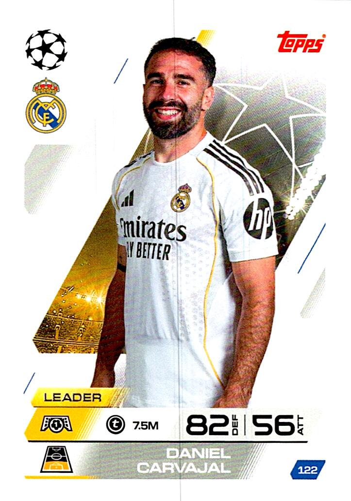 MATCH ATTAX CHAMPIONS LEAGUE 2025/2026 DANIEL CARVAJAL Nº122