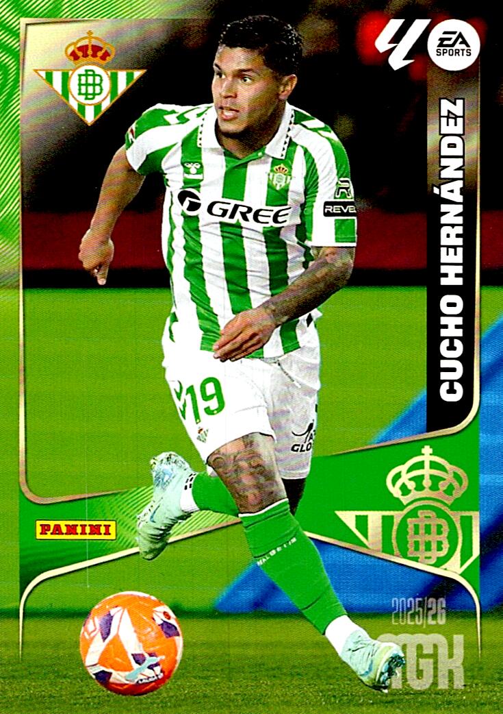 MEGACRACKS 2025/2026 REAL BETIS CUCHO HERNANDEZ Nº106