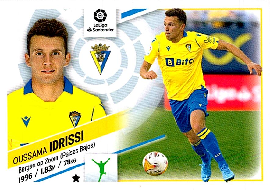 Cromo Liga Este 2022/2023 IDRISSI CADIZ CF Nº16