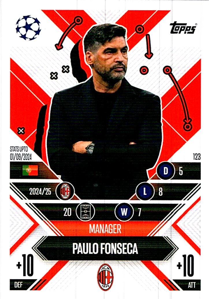 Match Attax Extra 2025 Paulo Fonseca nº123