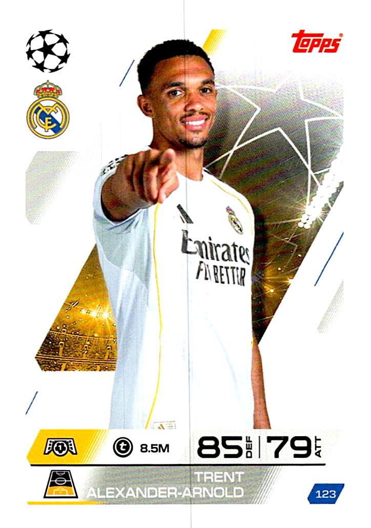 MATCH ATTAX CHAMPIONS LEAGUE 2025/2026 TRENT ALEXANDER-ARNOL Nº123