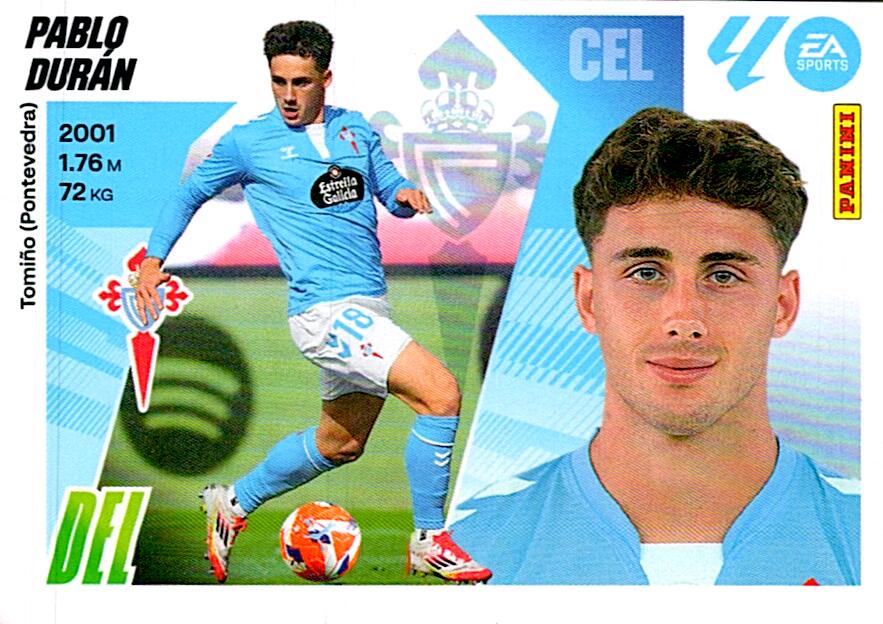 LIGA ESTE 2025/2026 RC CELTA PABLO DURAN Nº17