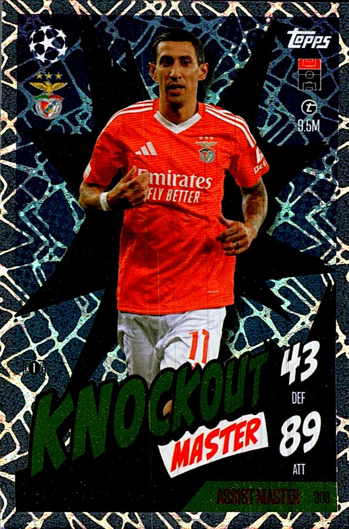 Match Attax Extra 2025 Angel Di María Knockout Master nº303