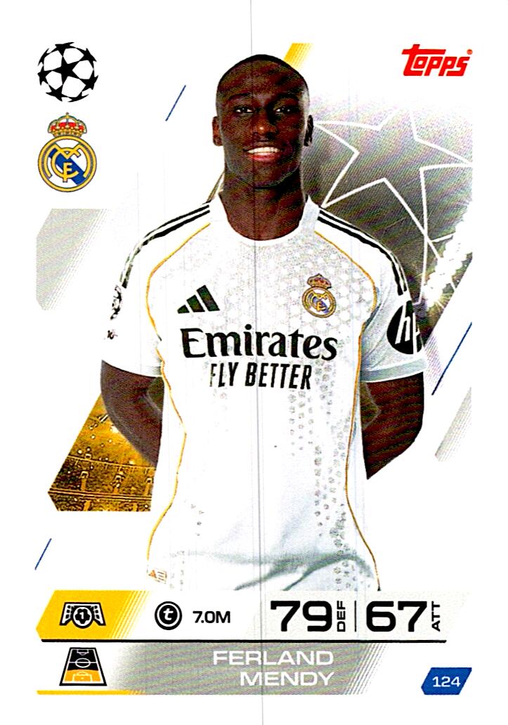 MATCH ATTAX CHAMPIONS LEAGUE 2025/2026 FERLAND MENDY Nº124