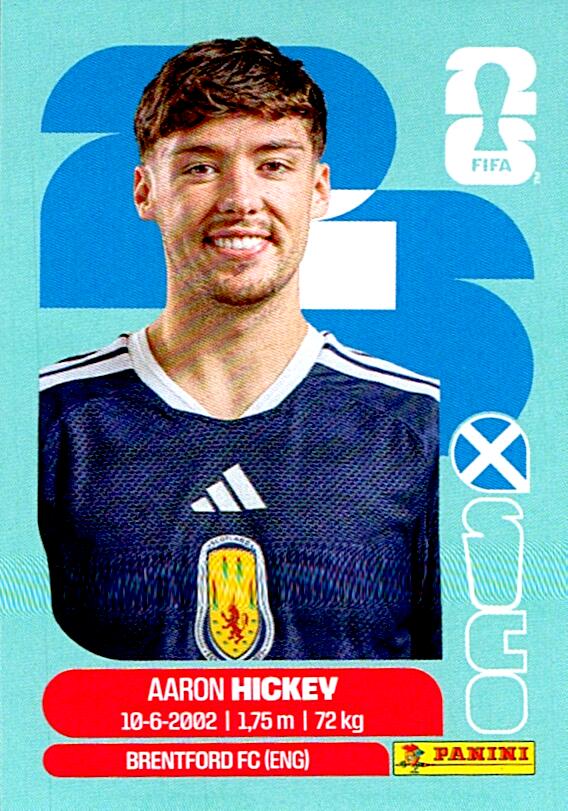 STICKERS FIFA WORLD CUP 2026 AARON HICKEY NºSCO 5