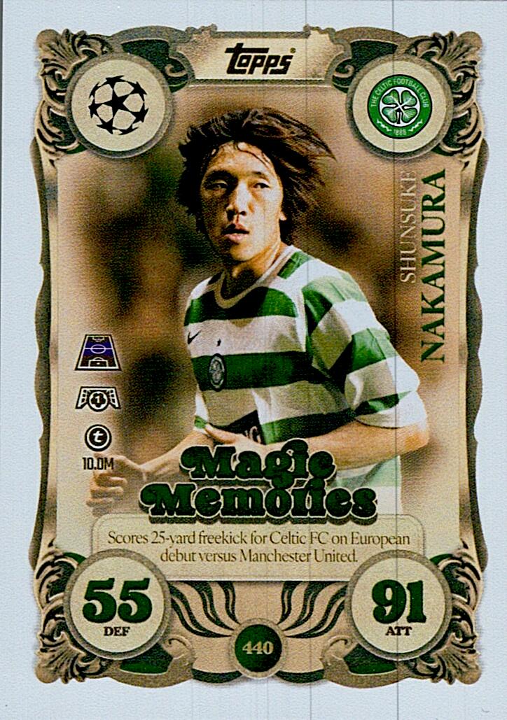 MATCH ATTAX CHAMPIONS LEAGUE 2025/2026 NAKAMURA MAGIE MEMORIES Nº440