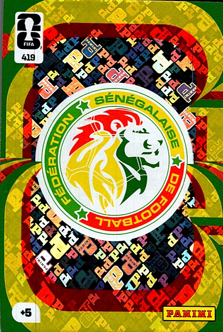 ADRENALYN WORLD CUP 2026 ESCUDO SENEGAL Nº419