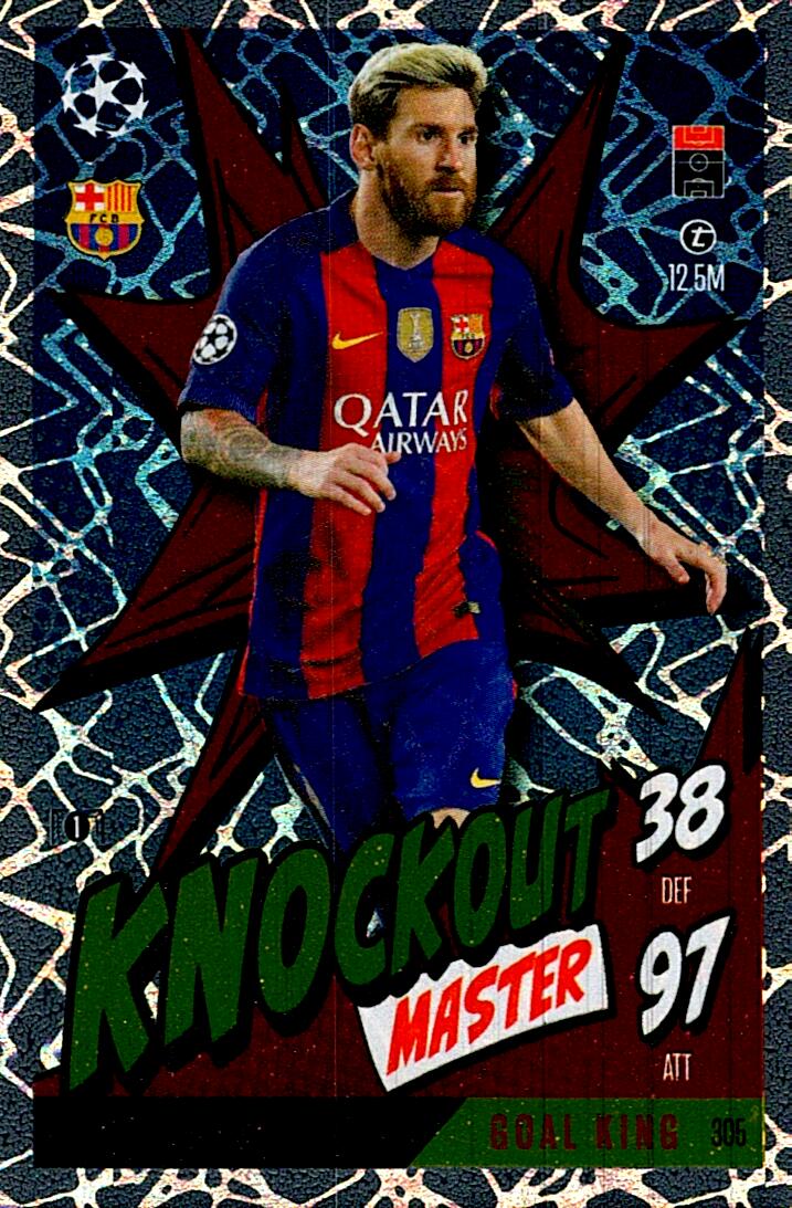 Match Attax Extra 2025 Lionel Messi Knockout Master nº305
