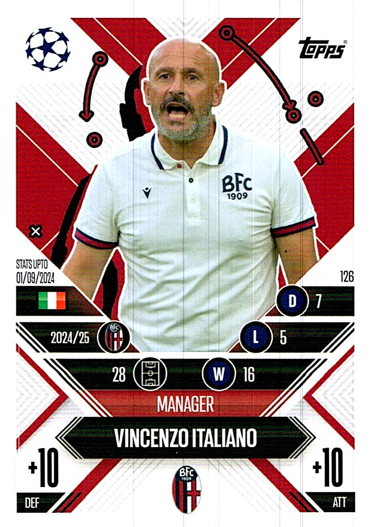 Match Attax Extra 2025 Vincenzo Italiano nº126
