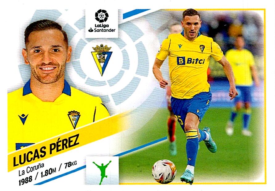 Cromo Liga Este 2022/2023 LUCAS PEREZ CADIZ CF Nº20