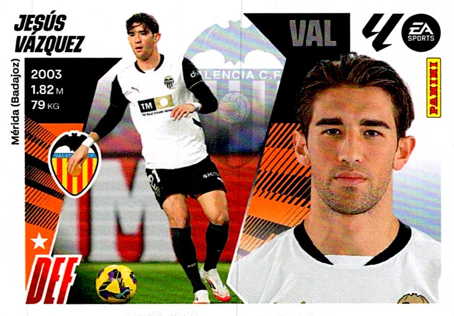 LIGA ESTE 2025/2026 VALENCIA CF JESUS VAZQUEZ Nº9B