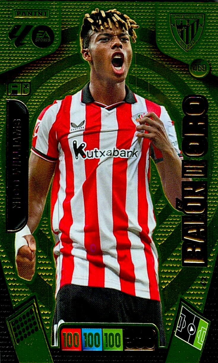 ADRENALYN LA LIGA 2025/2026 NICO WILLIAMS BALON DE ORO Nº469