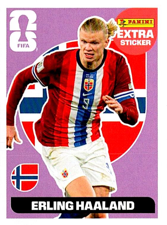 STICKERS FIFA WORLD CUP 2026 ERLING HAALAND EXTRA STICKER BASE