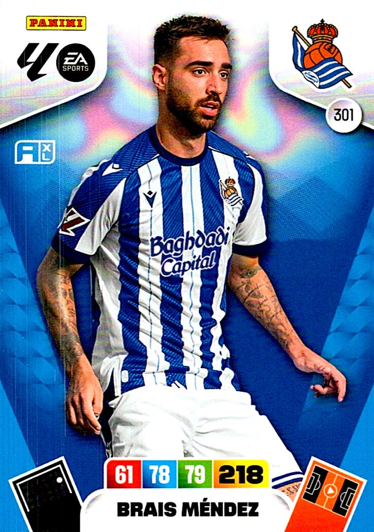 ADRENALYN LA LIGA 2025/2026 BRAIS MENDEZ REAL SOCIEDAD Nº301