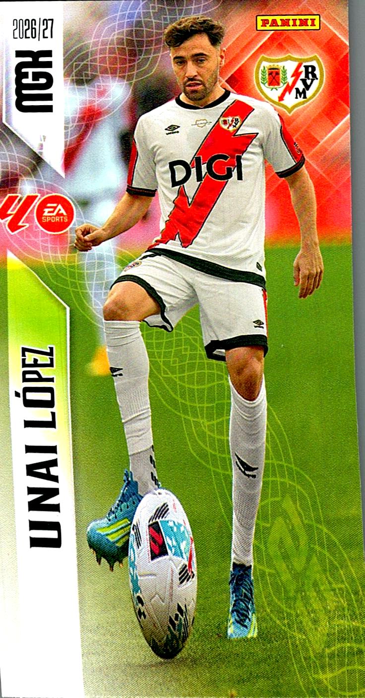 MEGACRACKS 2026/2027 UNAI LÓPEZ RAYO VALLECANO Nº301