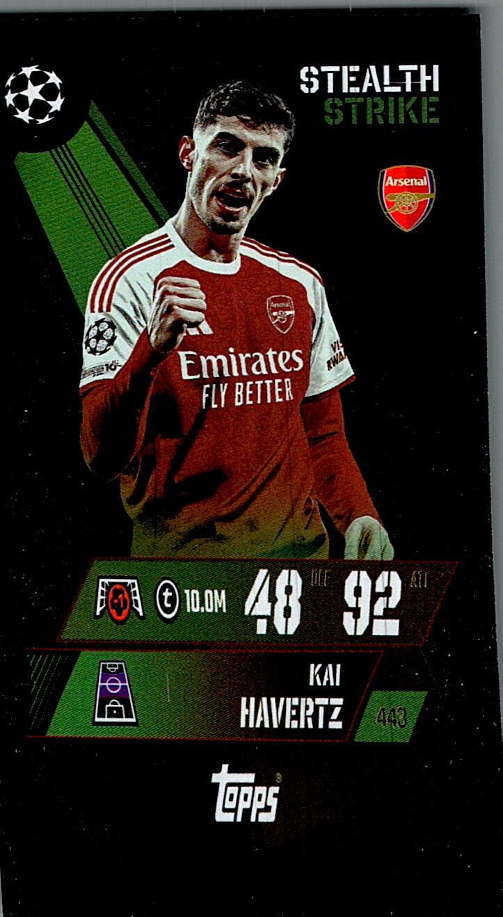 MATCH ATTAX CHAMPIONS LEAGUE 2025/2026 KAI HAVERTZ STEALTH STRIKE Nº443