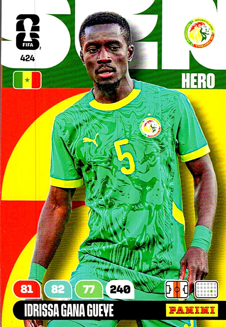 ADRENALYN WORLD CUP 2026 IDRISSA GANA GUEYE SENEGAL Nº424