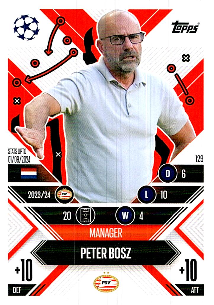 Match Attax Extra 2025 Peter Bosz nº129