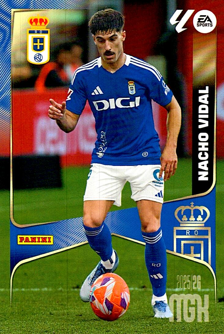 MEGACRACKS 2025/2026 NACHO VIDAL REAL OVIEDO Nº274