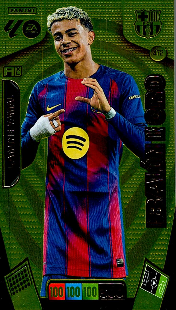 ADRENALYN LA LIGA 2025/2026 LAMINE YAMAL BALON DE ORO Nº472