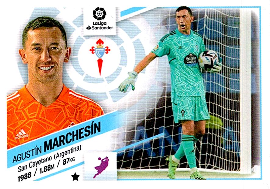 Cromo Liga Este 2022/2023 MARCHESIN RC CELTA CF Nº3 TERCERA EDICION