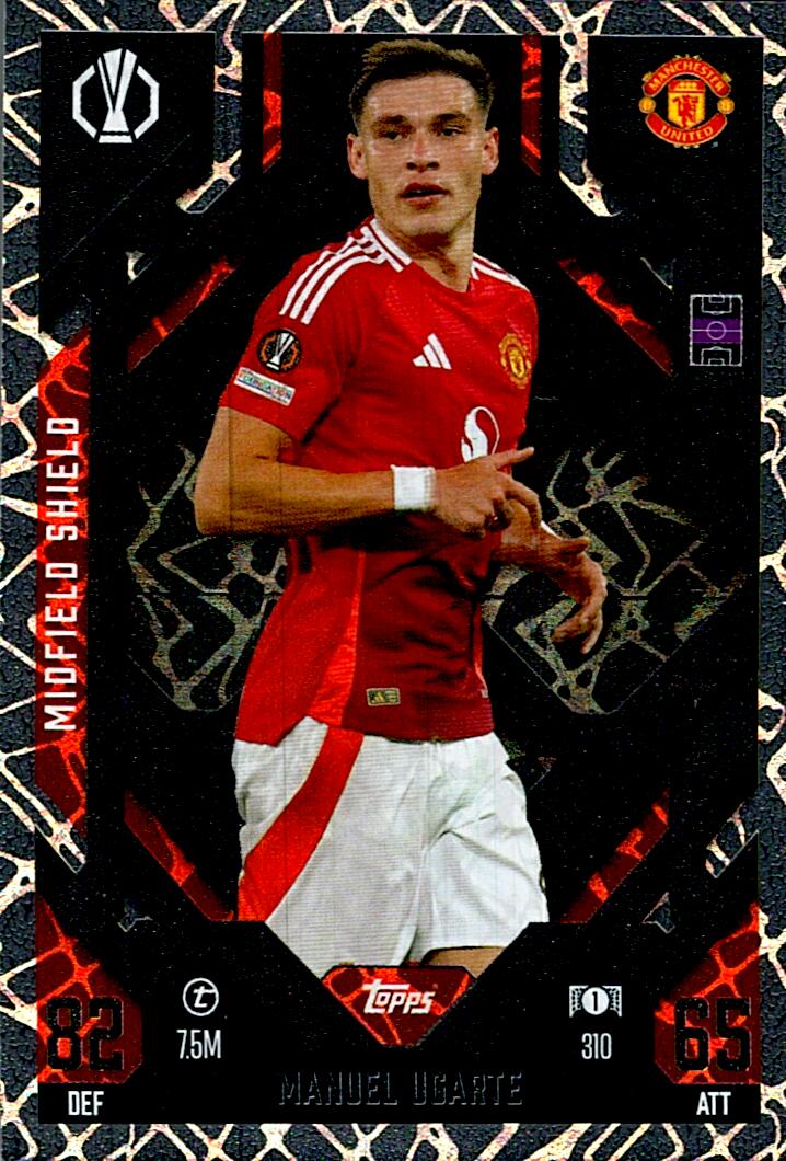 Match Attax Extra 2025 Manuel Ugarte Midfield Shield nº310