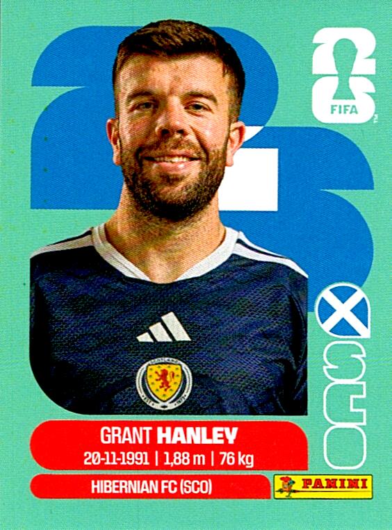 STICKERS FIFA WORLD CUP 2026 GRANT HANLEY NºSCO 10