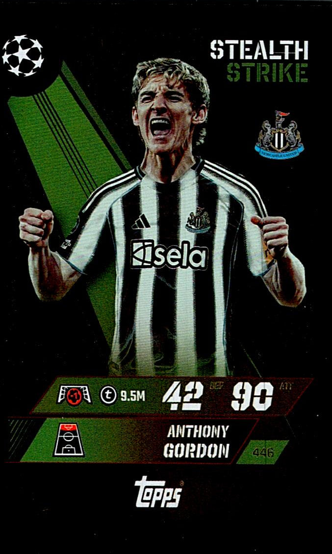 MATCH ATTAX CHAMPIONS LEAGUE 2025/2026 GORDON STEALTH STRIKE Nº446