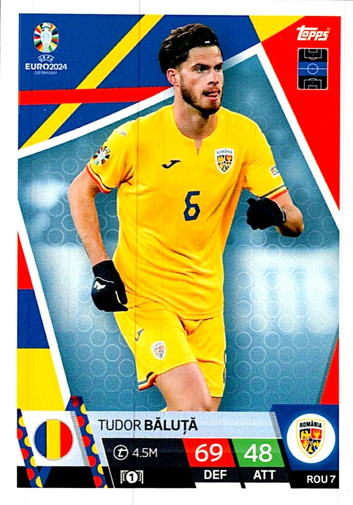 TOPPS MATCH ATTAX UEFA EURO 2024 TUDOR BALUTA RUMANIA NºROU7