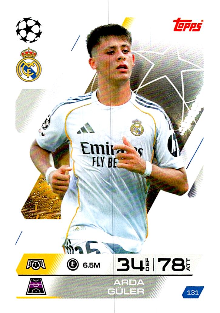 MATCH ATTAX CHAMPIONS LEAGUE 2025/2026 ARDA GÜLER Nº131
