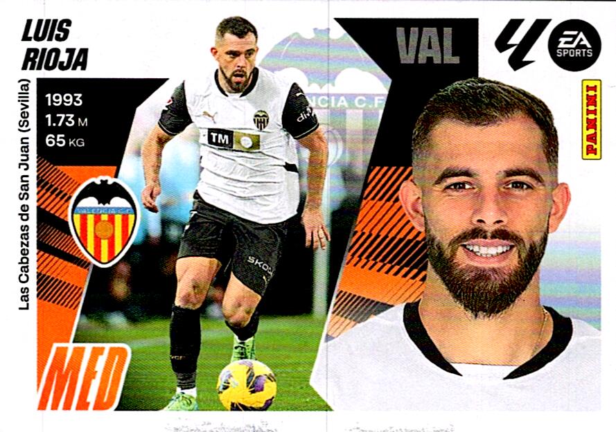 LIGA ESTE 2025/2026 VALENCIA CF LUIS RIOJA Nº16