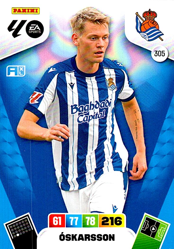 ADRENALYN LA LIGA 2025/2026 OSKARSSON REAL SOCIEDAD Nº305