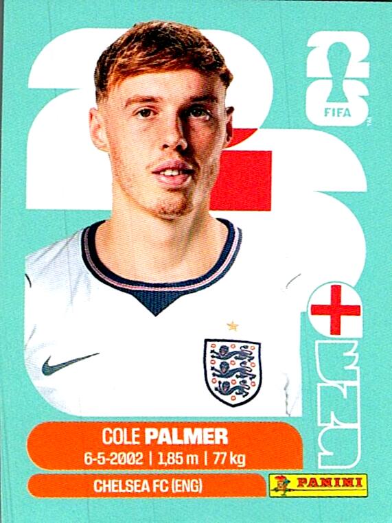 STICKERS FIFA WORLD CUP 2026 COLE PALMER NºENG 12