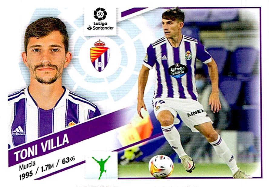 Cromo Liga Este 2022/2023 TONI VILLA R. VALLADOLID CF Nº17
