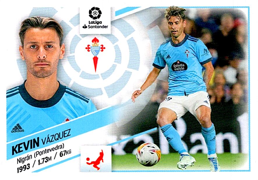 Cromo Liga Este 2022/2023 KEVIN RC CELTA CF Nº6