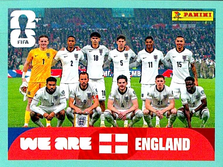 STICKERS FIFA WORLD CUP 2026 ALINEACION NºENG 13