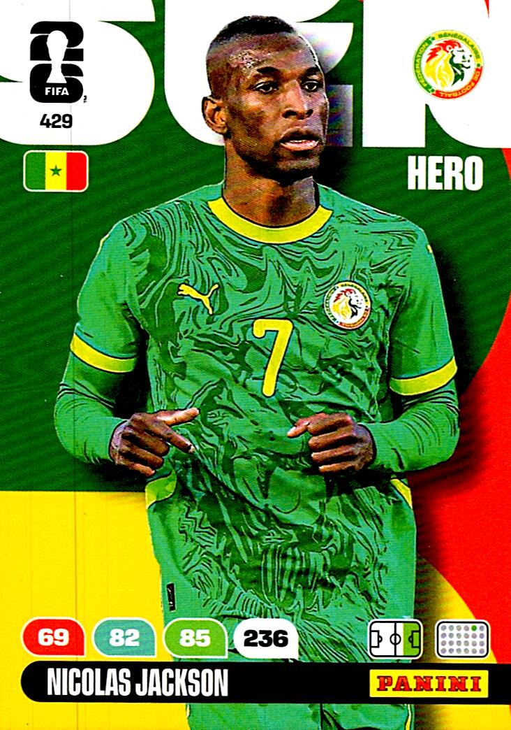 ADRENALYN WORLD CUP 2026 NICOLAS JACKSON SENEGAL Nº429