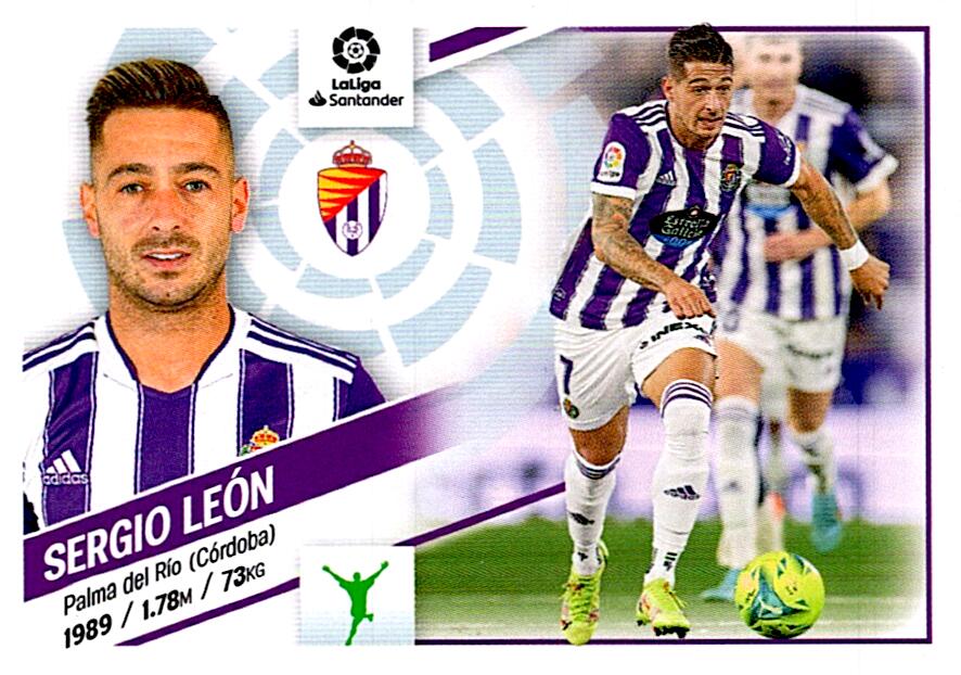 Cromo Liga Este 2022/2023 SERGIO LEON R. VALLADOLID CF Nº18