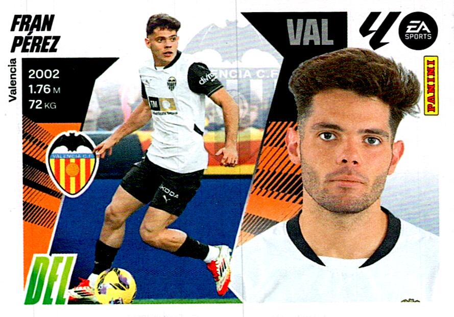 LIGA ESTE 2025/2026 VALENCIA CF FRAN PEREZ Nº18