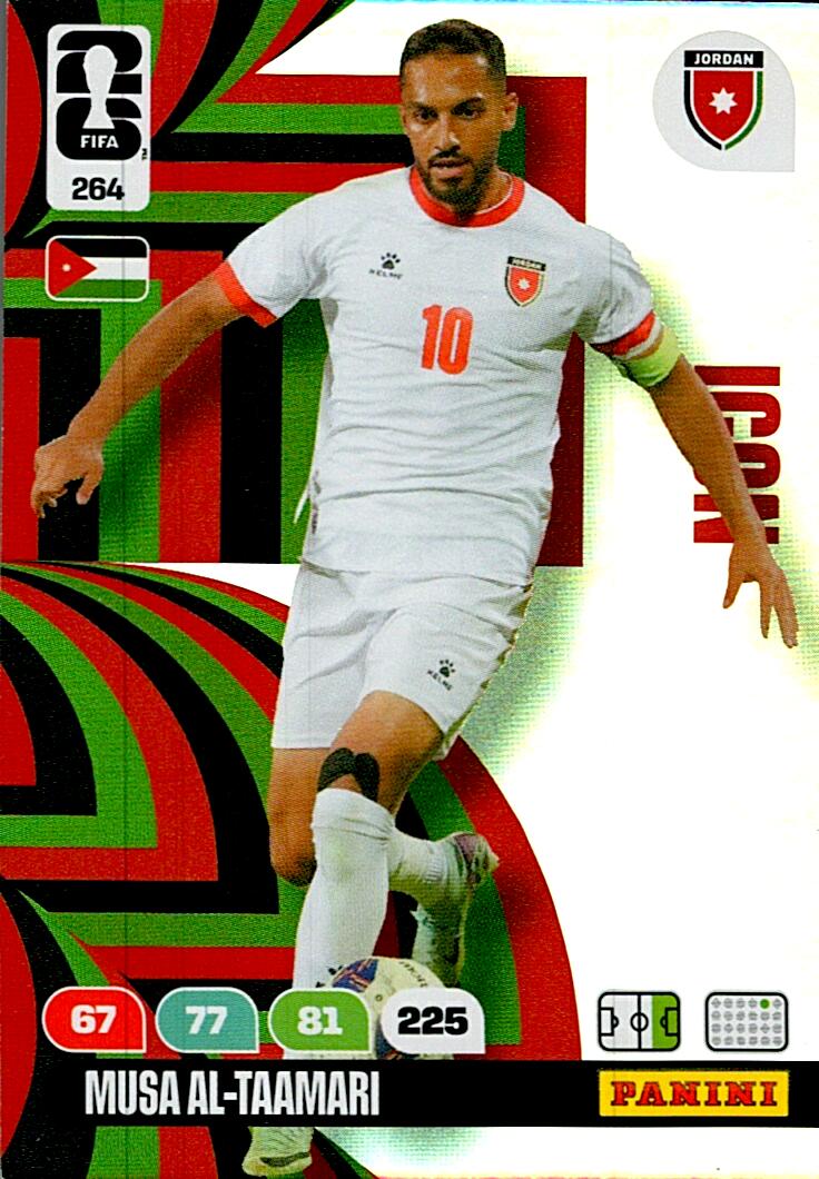ADRENALYN WORLD CUP 2026 MUSA AL-TAAMARI JORDAN ICON Nº264