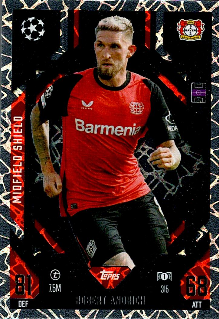 Match Attax Extra 2025 Robert Andrich Midfield Shield nº315