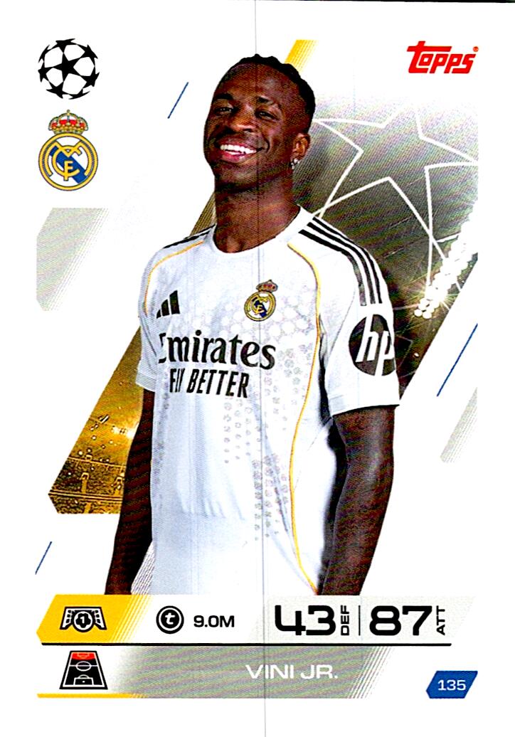 MATCH ATTAX CHAMPIONS LEAGUE 2025/2026 VINI JR Nº135