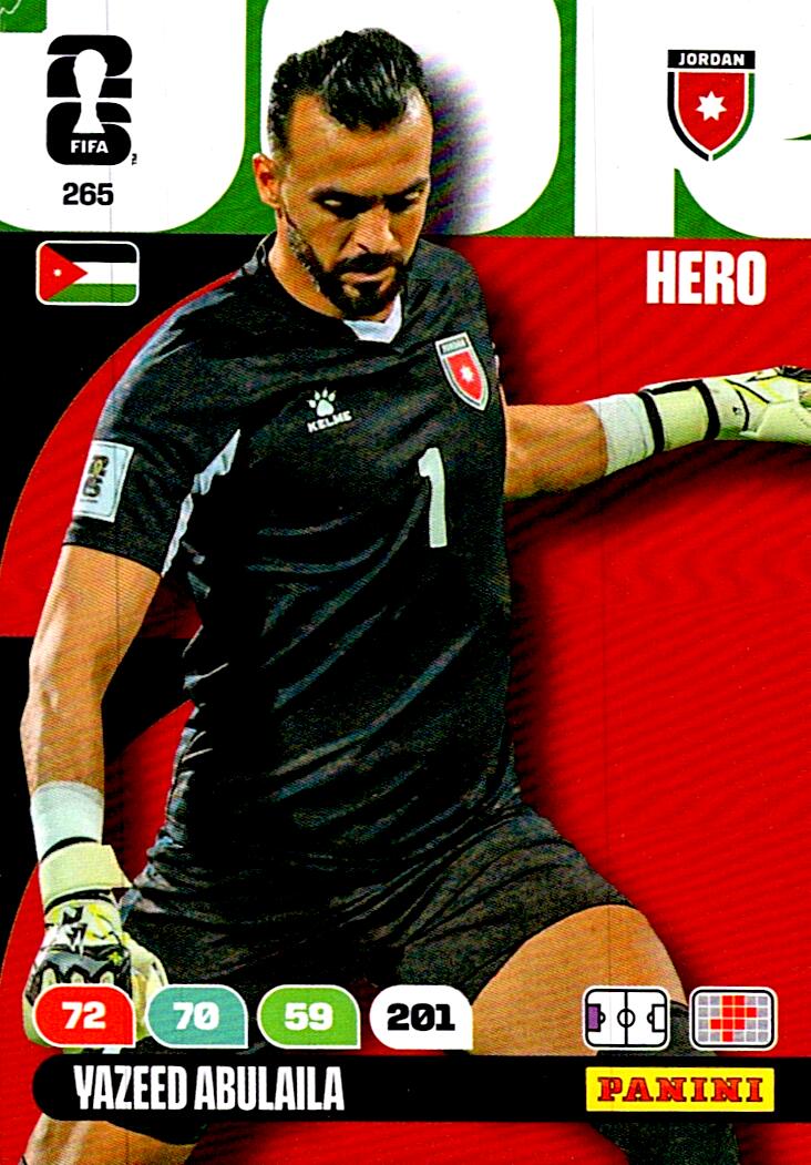 ADRENALYN WORLD CUP 2026 YAZEED ABULAILA JORDAN Nº265