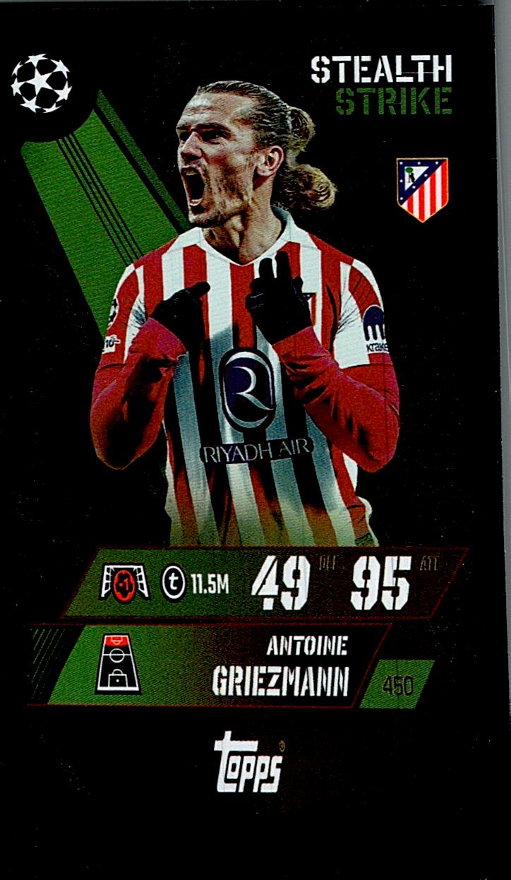MATCH ATTAX CHAMPIONS LEAGUE 2025/2026 GRIEZMANN STEALTH STRIKE Nº450