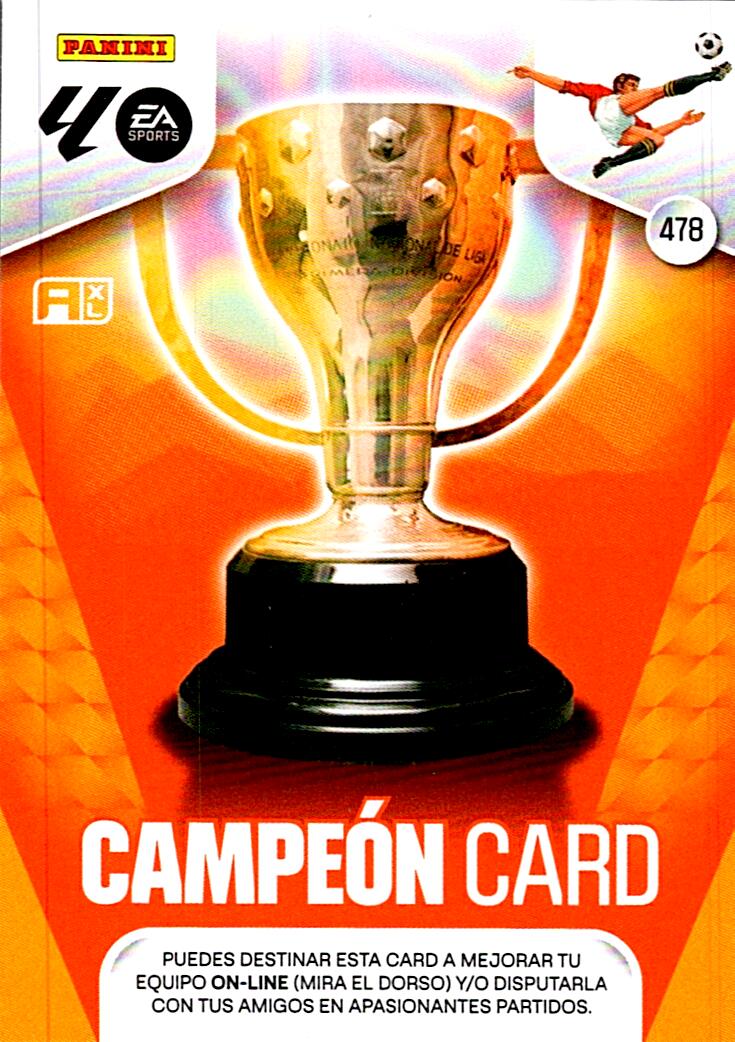 ADRENALYN LA LIGA 2025/2026 CAMPEON CARD Nº478