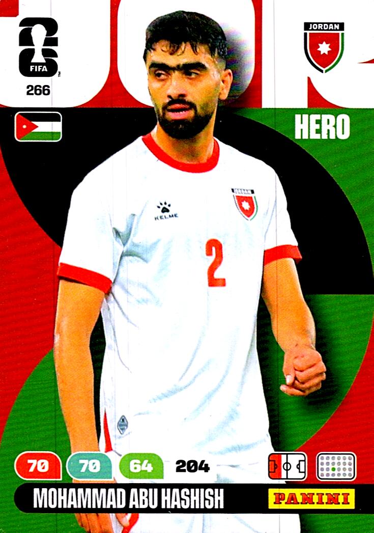 ADRENALYN WORLD CUP 2026 MOHAMMAD ABU HASHISH JORDAN Nº266