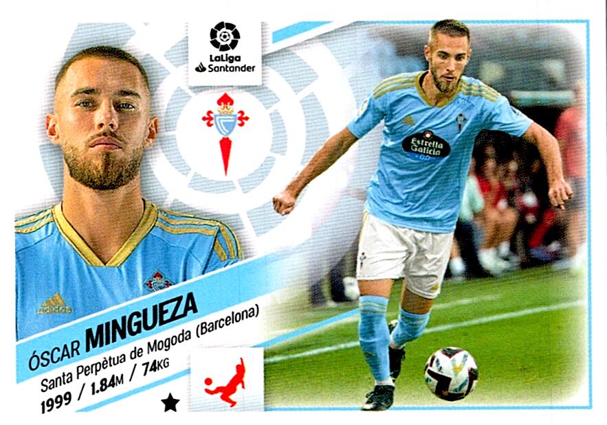 Cromo Liga Este 2022/2023 MINGUEZA RC CELTA CF Nº10 TERCERA EDICION